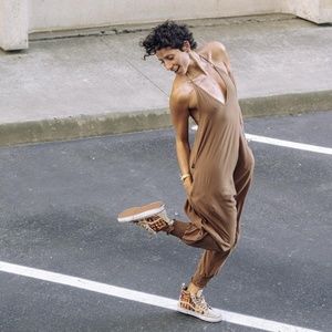 Buddha Pants Solid Harem Jumpsuit